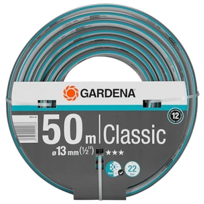 Afbeelding van GARDENA Classic slang 13 mm (1/2&quot;) 50 m: Universele kruisgeweven tuinslang, 22 bar barstdruk, druk en uv bestendig (18010 20)