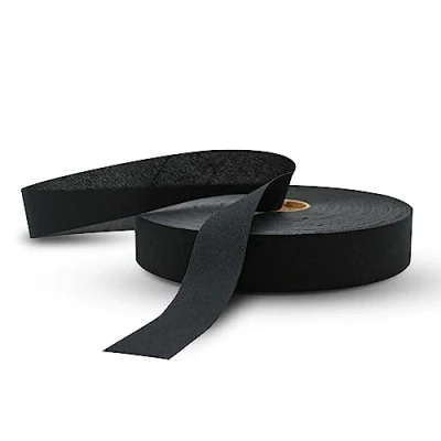 Afbeelding van DOJA Barcelona biasband om te naaien, rol met 100 m, breedte 50 mm, polyester inzetband, zwarte biasband, visgraatband
