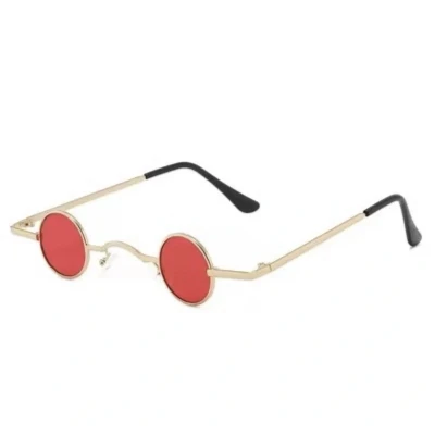 Afbeelding van Kleine Ronde Lens Zonnebril Unisex Rood