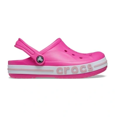 Afbeelding van Crocs Unisex Kid&#039;s Bayaband Klomp T, Elektrisch roze bloemblaadje roze, 7 UK