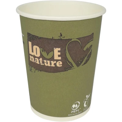 Afbeelding van Drinkbeker Uit Karton Love Nature, 200 Ml, Pak Van 50 Stuks