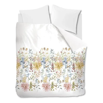 Afbeelding van Ariadne at Home Dekbedovertrek Flowerfields White 200x200/220 + 2x 60x70
