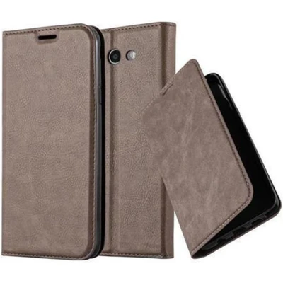 Afbeelding van Cadorabo Hoesje geschikt voor Samsung Galaxy J7 2017 US Version in KOFFIE BRUIN Beschermhoes Case magnetische sluiting