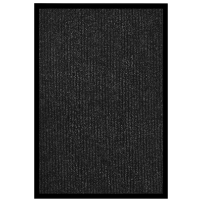 Afbeelding van Deurmat 80x120 cm gestreept antraciet