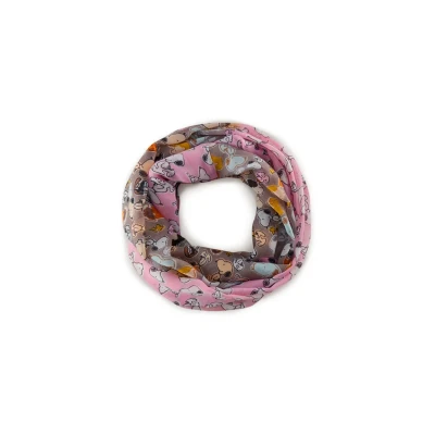 Afbeelding van Codello Peanuts LOOP Snoopy Sjaal, Maat: One Size, Orange/pink