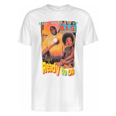 Afbeelding van Upscale by Mister Tee Biggie Tshirt print, Heren, Maat: Small, White
