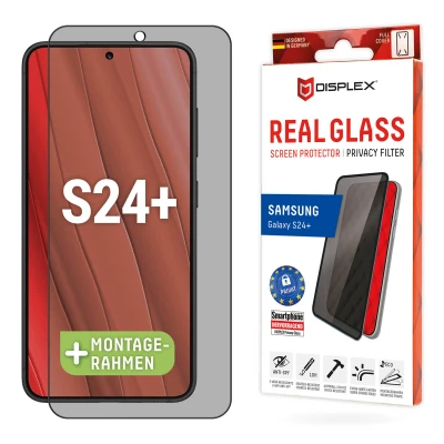 Afbeelding van Screenprotector Samsung Galaxy S24 Plus: Displex Real Privacy Glass FC