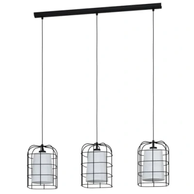 Afbeelding van EGLO Bittams Hanglamp E27 89 cm Zwart/Wit