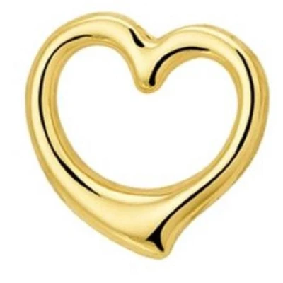 Afbeelding van Schitterende 14 Karaat Gouden Halsketting met Hanger Hartje 12 mm. x 12.5