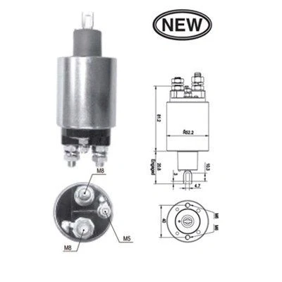 Afbeelding van Magneetschakelaar, starter MAGNETI MARELLI 940113050539
