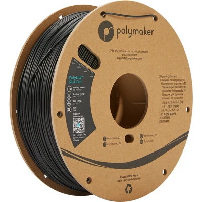 Afbeelding van Polymaker POLYLITE™ PLA PRO 3D filament Black Jam free 1.75 mm 1KG