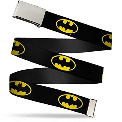 Afbeelding van Buckle Down Mannen Web Belt Batman 1.25&quot; Grtel, meerkleurig, 3 cm breed past boven 107 Pant Maat, multicolor