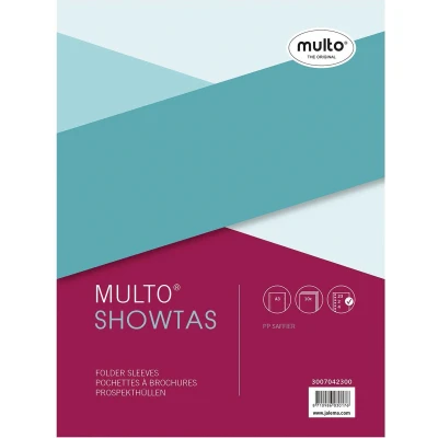Afbeelding van Showtas Multo 23 gaats PP 0.08mm A3 dwars 5 stuks