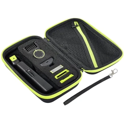 Afbeelding van ProCase Harde beschermhoes voor OneBlade reisbeschermhoes elektrisch trimmer scheerapparaat, organisator Euti QP6530/70 QP6531/70 QP6550 QP2724 QP2834 zwart