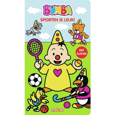 Afbeelding van Bumba : kartonboek met flapjes (lang) Sporten is leuk!: leuk!