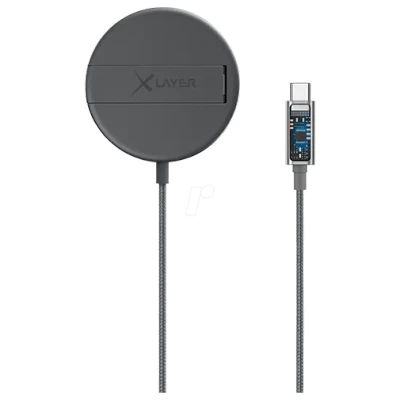 Afbeelding van Xlayer Magfix Pro Universele Draadloze Oplader 15W Grijs
