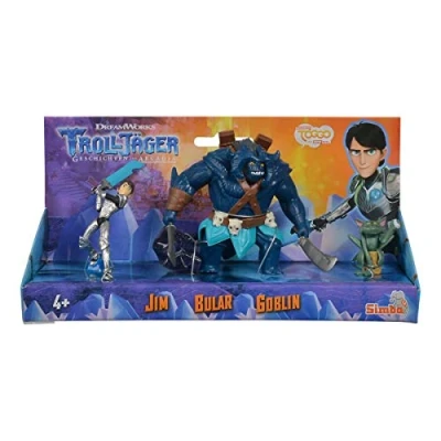 Afbeelding van Simba 109211000 Trolljäger 3 delige figuurset met Jim, Bular en Goblin, meerkleurig