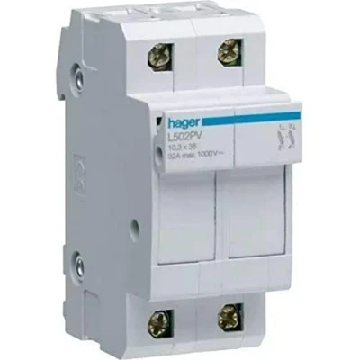 Afbeelding van Hager Houder Voor Cilindrische zekering L502PV E2RRP