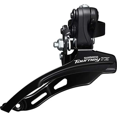 Afbeelding van Shimano Voorderailleur 6/7 speed Tourney TZ FD TZ510 down swing lage klem ø31,8 mm 48T