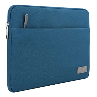 Afbeelding van MoKo 9 11 inch Tablet Sleeve Bag Carrying Case Fits New iPad Pro M4/iPad Air M2 2024, 5/4/3th 10.9/10.5, M2,iPad 10th 10.9, 9/8/7th Gen 10.2,Tab S8/S9 11,Peacock Blue