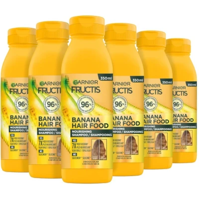 Afbeelding van 6x Garnier Fructis Hair Food Banaan Shampoo 350 ml