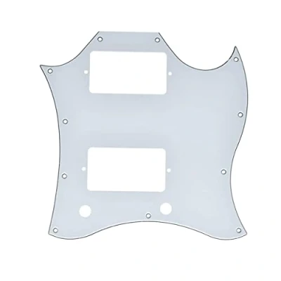Afbeelding van Dopro Amerikaanse Standaard SG Gitaar Full Face Pickguard past USA Gibson Speciale Wit 3 Ply
