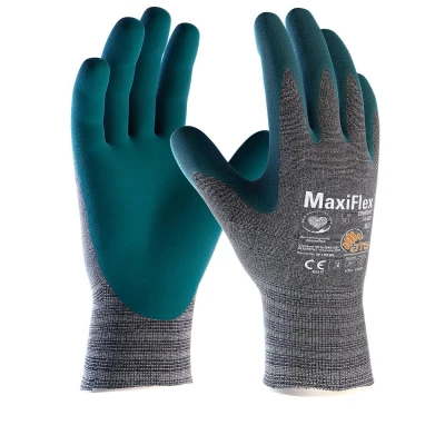 Afbeelding van ATG, Beschermende handschoenen, Handschoen MaxiFlex Comfort S.9 vingerhandschoen gemaakt van nylon/lycra met nitril coating op de (9)