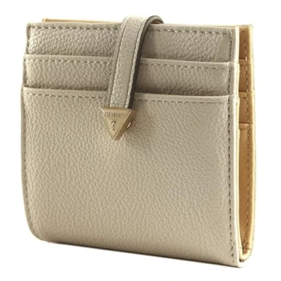 Afbeelding van GUESS Kaarthoes Laurel SLG Tab Card Case Ivory Wit