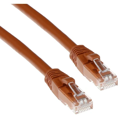 Afbeelding van ACT IS1605 U/UTP CAT6 Patchkabel Snagless Bruin 5 meter