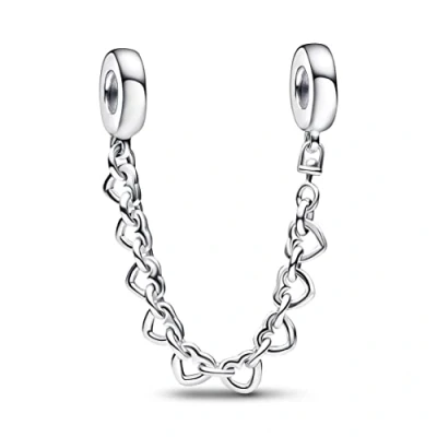 Afbeelding van Pandora 792274C00 05 Bedel Veiligheidsketting Linked Hearts zilver