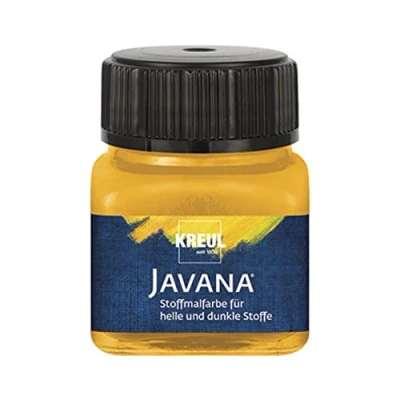 Afbeelding van Javana goudgele textielverf 20ml Voor licht en donker gekleurd textiel
