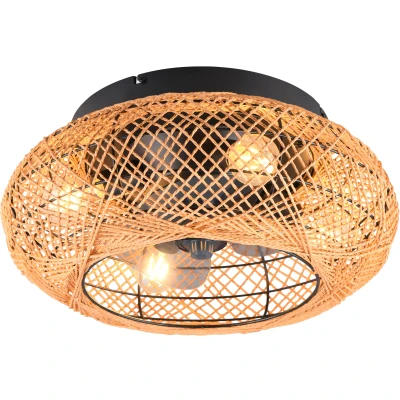 Afbeelding van REALITY LILLESAND Ventilator Naturel excl. 4x E27 4W