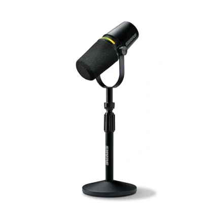 Afbeelding van Shure Motiv MV7+ Black bundle met tafelstatief
