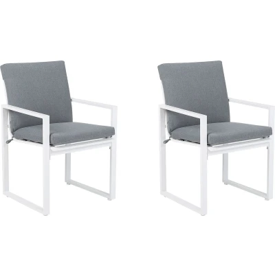 Afbeelding van Beliani PANCOLE Tuinstoel Grijs Polyester