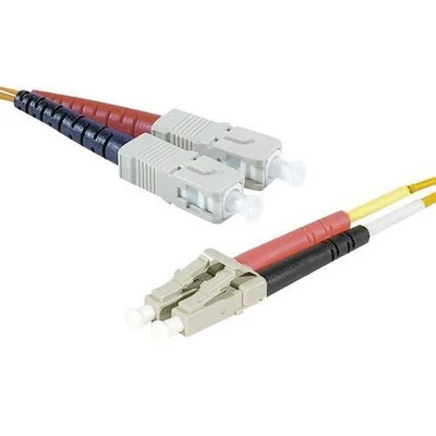 Afbeelding van Draadbrug optisch Duplex 2 mm OM2 SC UPC/LC UPC oranje 10 m