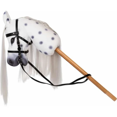 Afbeelding van By Astrup Stokpaard Luxe Magic Wit Gestippeld