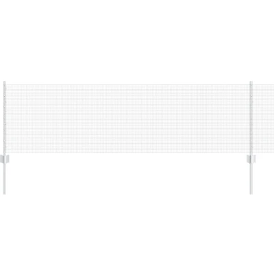 Afbeelding van vidaXL Gelast Draadhek met 22 U Palen Zilver 0.6x50 m Staal