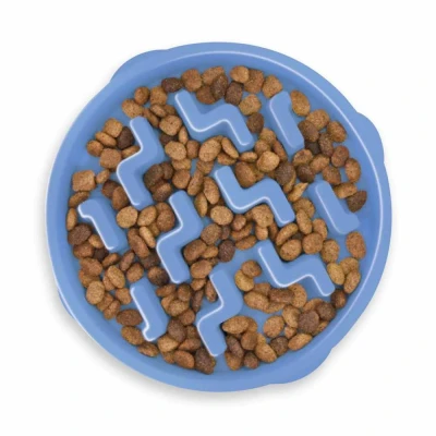 Afbeelding van Outward Hound Anti Schrok Voerbak Fun Feeder Blauw