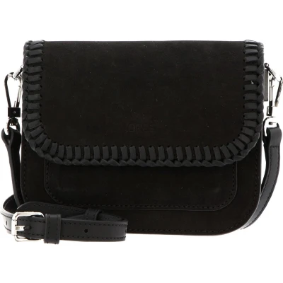 Afbeelding van BREE Leren Schoudertas Cambridge 22 Cross Shoulder Bag Black Zwart