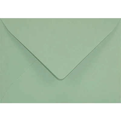 Afbeelding van Netuno 100 groene B6 enveloppen puntklep natte lijm 125x175mm 120g Keaykolour Matcha Tea gekleurde eco kleurrijke hoge kwaliteit voor bruiloft verjaardag doop kerstmis
