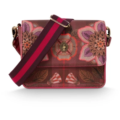 Afbeelding van Pip Studio Fenna Cross Body Flores Felices Schoudertas Rood 19x6x16cm