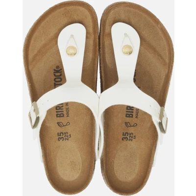 Afbeelding van Birkenstock Gizeh BF Regular Teensandalen, Dames, Maat: 41, White Hoogwaardig imitatieleer