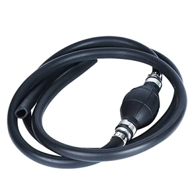Afbeelding van KATSU Handpomp, transferpomp, handtransfer, brandstofpomp, handbrandstof, overvulpomp met 8 mm x 1,9 m rubberen slang voor buitenboord bootmotor, auto, voertuig, diesel