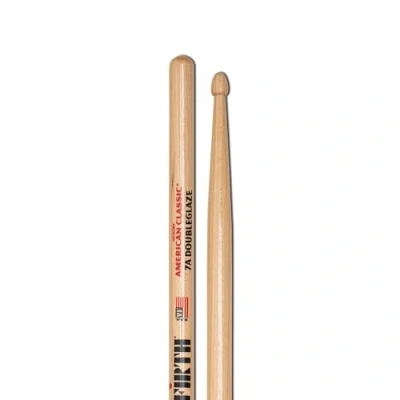 Afbeelding van Vic Firth American Classic® Series Drumsticks 7A DoubleGlaze Double Coat of Lacquer Finish Wood Tip