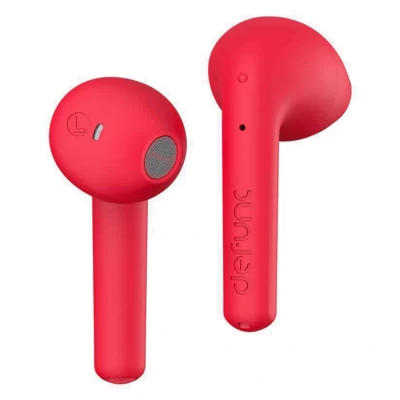 Afbeelding van Defunc True Lite Earbuds draadloze oordopjes Bluetooth oortjes Met ENC noise cancelling functie Red Rood Kunststof