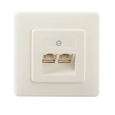 Afbeelding van Rutenbeck IAE/UAE2x8(4)TRSUPrw Netwerkdoos Inbouw (in muur) Inzet met centraalstuk en frame Wit