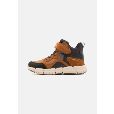 Afbeelding van Geox Flexyper BOY ABX Veterboots voor kinderen, Maat: 31, Light brown/black Leer en imitatieleer