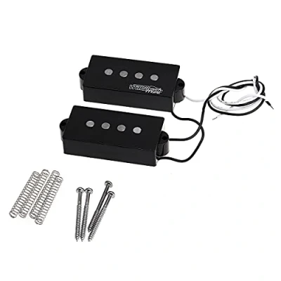Afbeelding van Wilkinson M series WOPB Variable Gauss Alnico 5 Precision Bass Element Humbucker Pickups Vintage Toon Set voor 4 snarige P stijl Basgitaar, Zwart