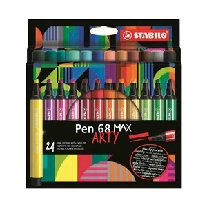 Afbeelding van Viltstift STABILO Pen 68 Max Arty assorti etui à 24 stuks