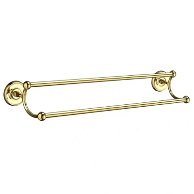 Afbeelding van Handdoekhouder Smedbo Villa Met Dubbele Stang 61 x 14.7 cm Gepolijste Messing